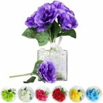 6 pc Silk Open ROSES Wedding BOUQUETS Flowers Centerpieces Decorations Wholesale