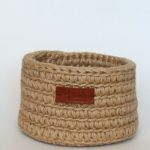 Hand Knitted Round Jute Basket Kitchen Home Organizer Interior Decor 181810 cm