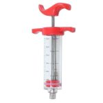 Red Syringe Marinade Injector Flavor For Cooking Meat Turkey Chicken BBQ Tool