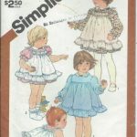Simplicity 5777 Pattern Toddlers DRESS PINAFORE AND PANTIES Ruffles Size 3