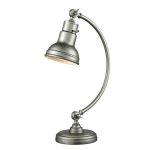 Z Lite Ramsay 1 Light Table Lamp Burnished Silver Burnished Silver TL119 BS