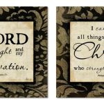 The Lord Is My Light I Can Do All Things Through Christ 2 12×12 Paper Posters