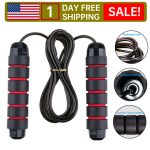 2021Jump Rope Crossfit Boxing Weighted Adult Ball Bearing Beaded Fitness Gym S 2