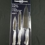 3 Piece Cuisinart Classic Stainless Steel Knife Set