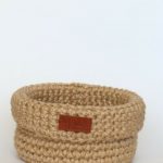 Hand Knitted Round Jute Basket Kitchen Home Organizer Interior Decor 181815 cm
