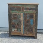 Solid Barn Wood Reclaimed Two Door Storage Cabinet