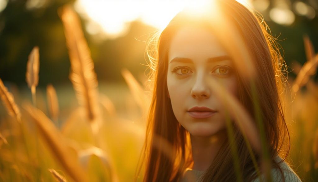 golden hour portrait lighting